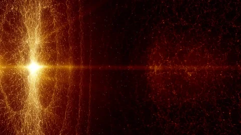 Particles dust abstract light bokeh motion titles cinematic background loop Video stock 93993667