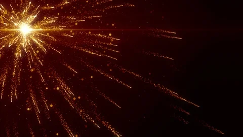 Particles dust abstract light bokeh motion titles cinematic background loop Stock Footage 98339758