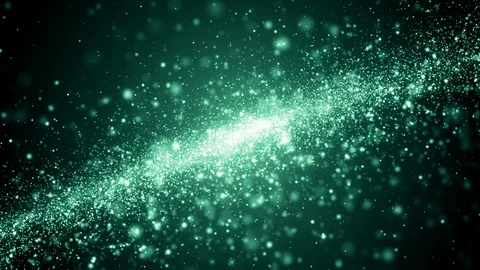 Particles dust abstract light bokeh motion titles cinematic background loop Video stock 118270497