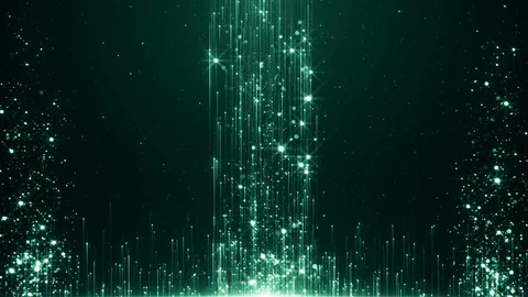 Particles dust abstract light bokeh motion titles cinematic background loop Stock Footage 121372622