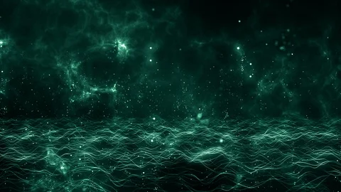 Particles dust abstract light bokeh motion titles cinematic background loop Stock Footage 125627090