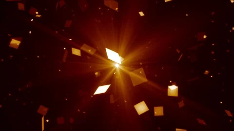 Particles dust abstract light bokeh motion titles cinematic background loop Stock Footage 125928488