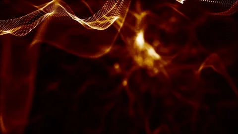 Particles dust abstract light bokeh motion titles cinematic background loop Stock Footage 132770267