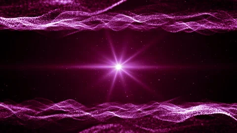 Particles dust abstract light bokeh motion titles cinematic background loop Video stock 133234905