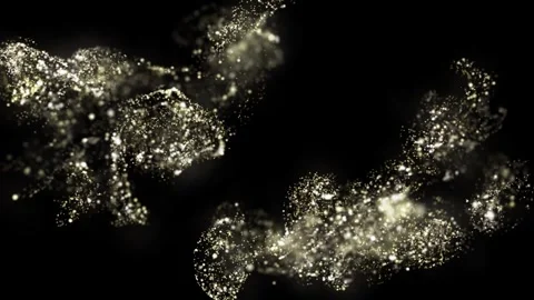 Particles Effects Golden Exploding Effects Overlay #1 Stock Footage 295481572