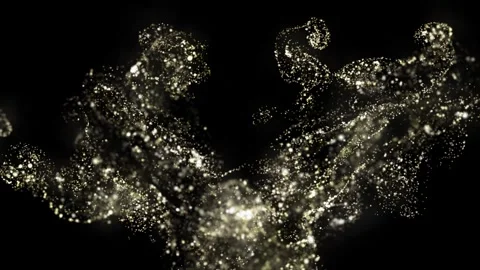 Particles Effects Golden Exploding Effects Overlay #1 Stock Footage 295481573