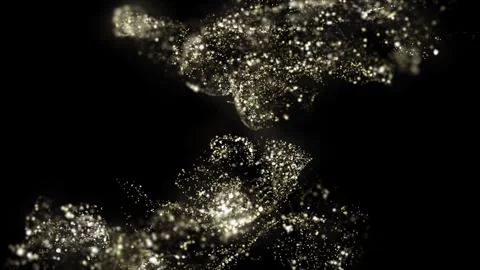Particles Effects Golden Exploding Effects Overlay #1 Stock Footage 295481685