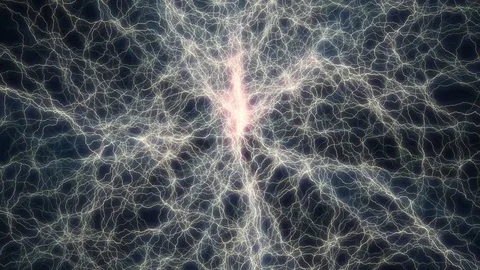 Particles of energy Stock Footage 81949142