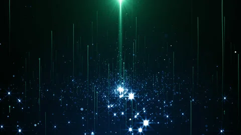 Particles event game trailer titles cinematic openers concert background loop Stock Footage 158040751