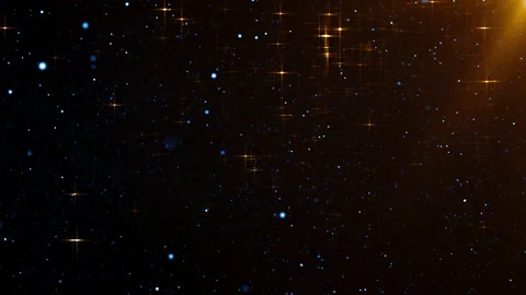 Particles event game trailer titles cinematic openers concert background loop Stock Footage 163698571