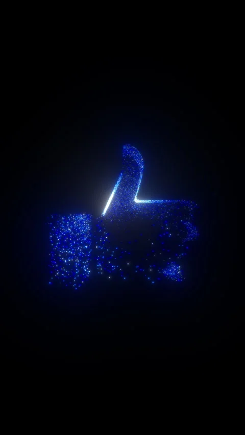 Particles explosion inside of like symbol 3D object Stock Footage 329446270