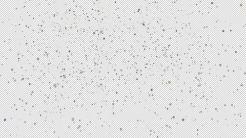 Particles Falling Abstract Background with Transparent Alpha Stock-Footage 201141589
