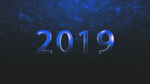 Particles flow on the 3d text Stock Footage 98663330