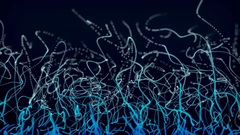 Particles Flow Stock Footage 72349802