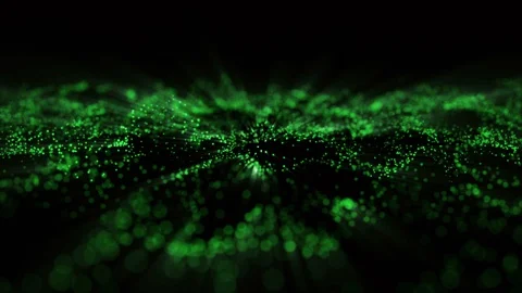 Particles flow green Stock-Footage 86405545