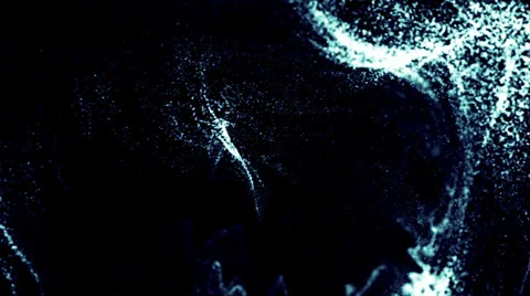 Particles flow motion Stock Footage 33504709