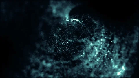Particles flow motion Stock Footage 33504814