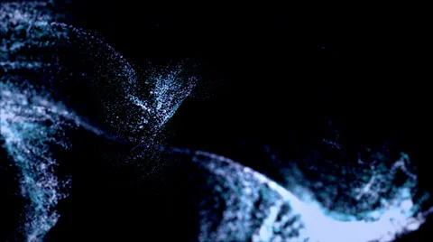 Particles flow motion Stock Footage 33504826