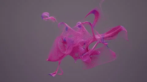 Particles Flow Randomly, 3d Animation 4k Stock Footage 64051666