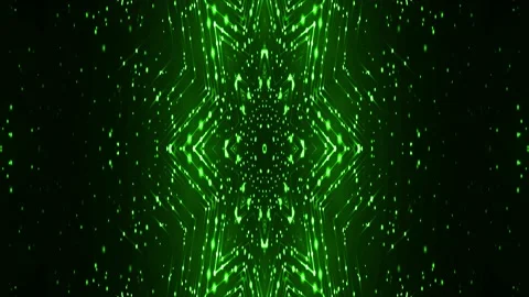Particles Flower Abstract Bacground green Stock-Footage 201140396
