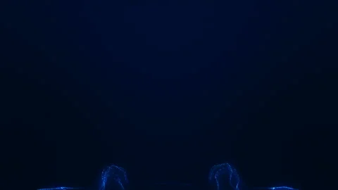 The particles fluid backdrop Stock Footage 97928455