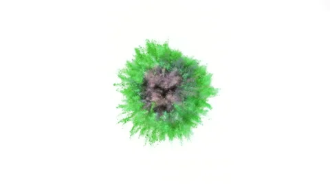 Particles fly after being exploded. Slow Motion. Unedited version is included. Stock Footage 55537757