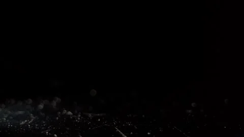 Particles fly in air in dark light 4k Stock Footage 160403418
