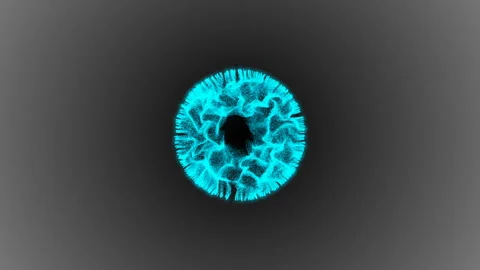 The particles that fly from the center. Making a big bang. Energy release. Blue Stock Footage 88209955