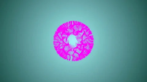 The particles that fly from the center. Making a big bang. Energy release. Pink Stock Footage 88210363