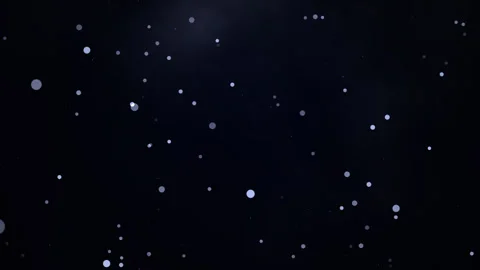 Particles fly from left to right against a background of nebulae Stock Footage 268707095