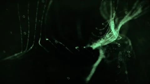 Particles flying in the air forming clusters, lines and streams.  Stock Footage 249257875