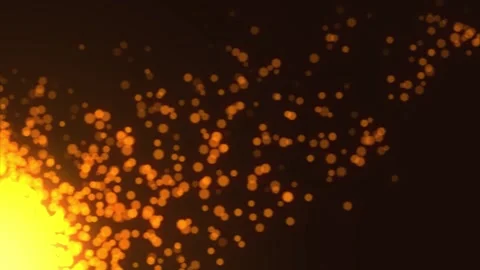 Particles Flying Away From The Source Stock Footage 243692260