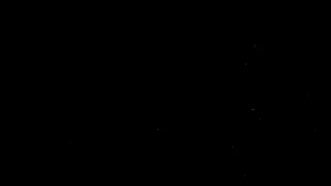 Particles flying on a black background. Colored particles flying erratically Stock Footage 71107778
