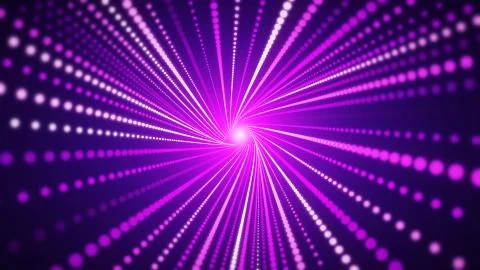 The particles form a triangle. Depth of field Illustrazione stock