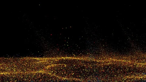 Particles forming abstract city Stock Footage 83155875