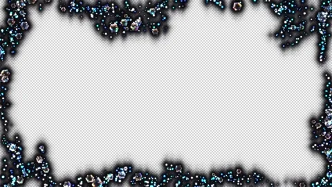 Particles gems seamless loop on alpha channel Stock-Footage 294246609