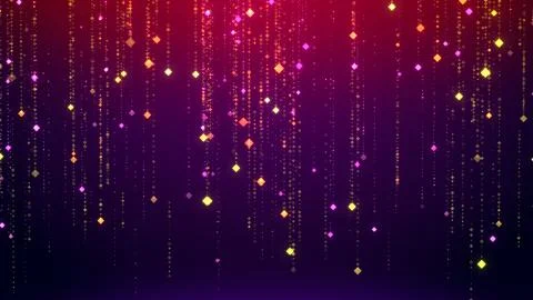 Particles Glitter Glamour Rain Stock Illustration