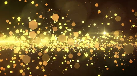 Particles gold back Видео 57695304