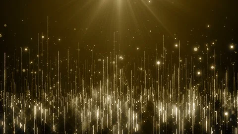 Particles gold bokeh glitter awards dust abstract background loop Stock Footage 90030876