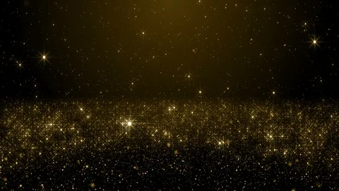 Particles gold bokeh glitter awards dust abstract background loop Stock Footage 101358799