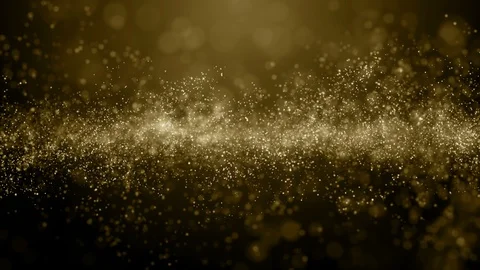 Particles gold bokeh glitter awards dust abstract background loop Stock Footage 101760014