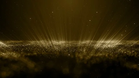 Gold Dust Particles  Free Animation Loop Background 