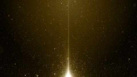 Particles gold bokeh glitter awards dust abstract background loop Video stock 101765368