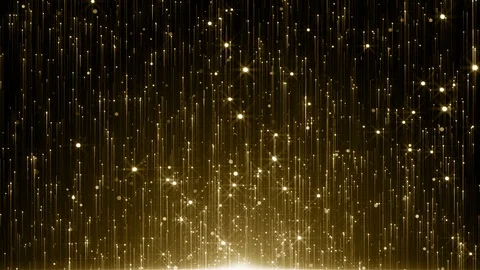Particles gold bokeh glitter awards dust abstract background loop Stock Footage 121897610