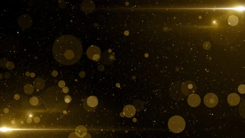 Particles gold event awards trailer titles cinematic concert background loop Stock Footage 161090896