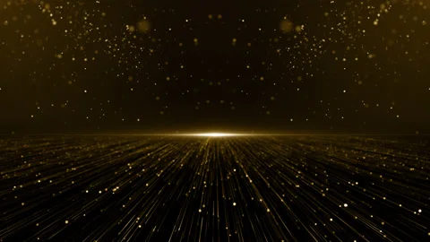Particles gold event awards trailer titles cinematic concert background loop Stock Footage 172204458