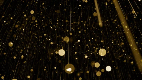 Particles gold event awards trailer titles cinematic concert background loop Stock Footage 178257310