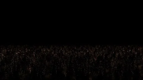 Particles Ground | Slow Motion Floating on Black Background Stock Footage 323505456
