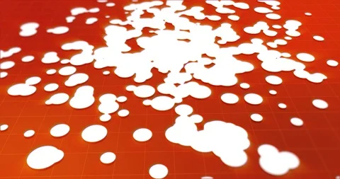 Particles grow and spread over surface Stock Footage 125149152