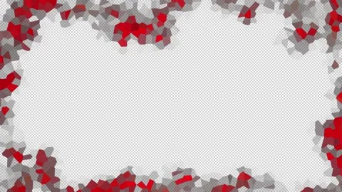 Particles heart seamless loop on alpha channel Stock-Footage 294245919